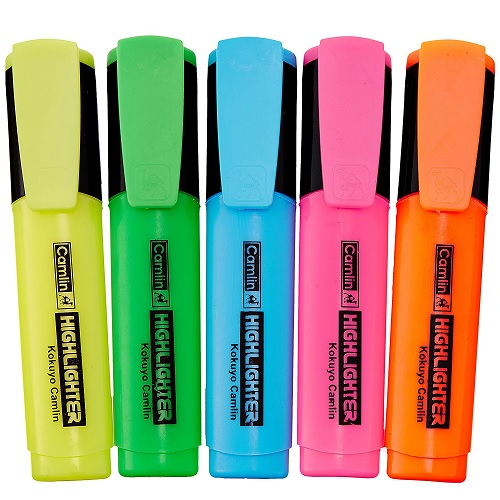 Camlin Office Highlighter Set Of 5, 7287001